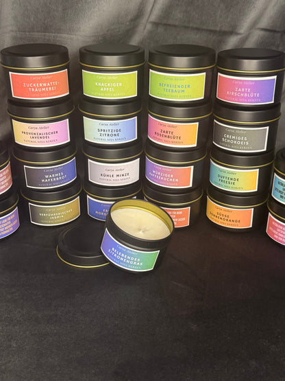 Duftkerze in eleganter Runddose