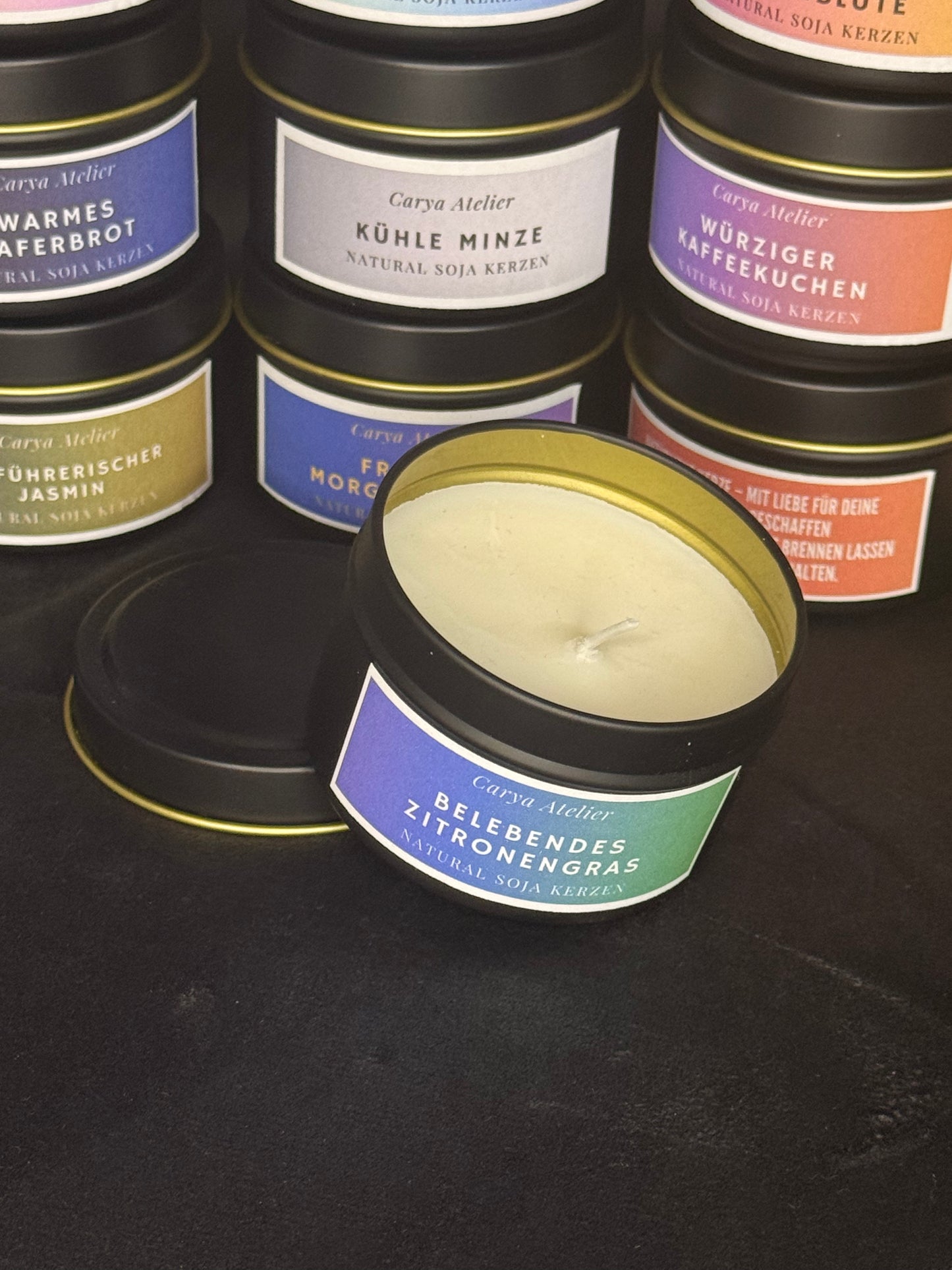 Duftkerze in eleganter Runddose