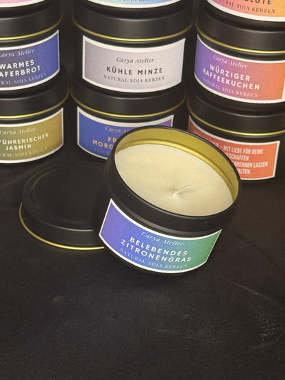 Duftkerze in eleganter Runddose