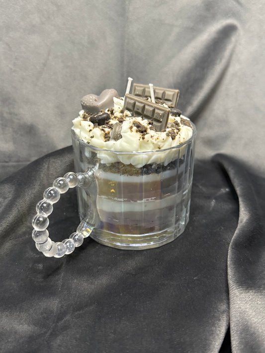 Kaffeehaus-Feeling: Schoko-Kaffee-Kerze im Becher