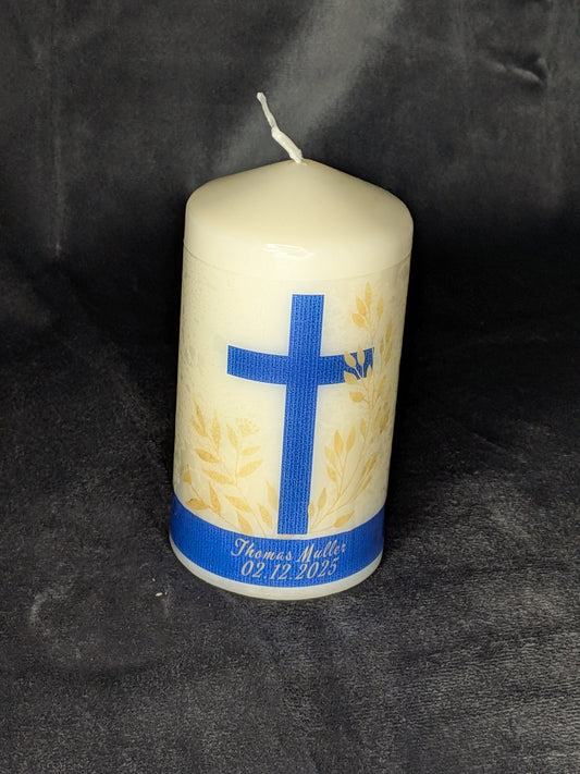 Personalisierte Kommunionkerze